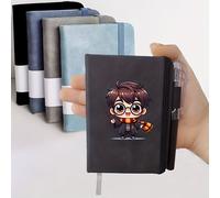 TEMU 1 Libreta Mini de Bolsillo de Bros. Harry Potter - 100 Hojas/200 Páginas, Diario de A7 con Bolígrafo, Páginas Líneas Brillantes, para y Uso en