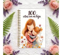 TEMU 1 Libro Álbum de Íntimo -Hija 100 Veces | de Dos | Versión Española | Cubierta de y Hija Abrazando el | Encuadernación Estable de | Tamaño Portátil A5 | Páginas Interiores