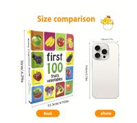 TEMU 1 libro de aprendizaje integral en inglés para niños de 11 páginas, reconociendo el vocabulario que los niños adoran