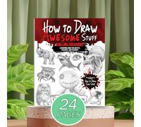 TEMU 1 Libro de Dibujo : Cómo Dibujar las Cosas Más Geniales - Fantásticas, Dragones, y Mágicas | a Dibujar para Niños | Manual de Instrucciones con Guías Fáciles de