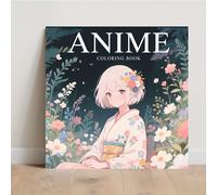 TEMU 1 libro para colorear de anime, diseñado para la relajación y el del estrés de adultos, con un diseño de único, regalo ideal para de San Valentín, Navidad, Halloween, Año , , y más