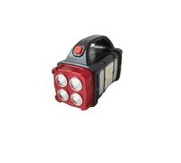 TEMU 1 Linterna LED portátil solar y USB recargable, batería de níquel de 1500 mAh, luz de trabajo táctica COB, 4 , función de de energía de emergencia, para acampar.