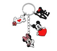TEMU 1 llavero de Mouse de Disney, con un diseño de lindo con y Minnie, con 'LOVE' para el embalaje