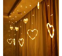 TEMU 1 Luz de Cuerda Bohemia de , Luz LED de , Control con , Tema Romántico de Flores para San Valentín, Decoración para Bodas, , Jardín, Dormitorio, Pasillos, Escaleras - Baterías No Incluidas