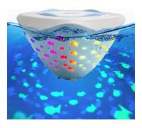 TEMU 1 , Luz LED para Baño con Proyección de Peces Flotantes y Fuentes Multicolor Subacuáticas - Decoración para Estanques en Fiesta Disco o Tina - Regalo Ideal Halloween/Navidad