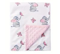 TEMU 1 manta de envoltura para bebé - Terciopelo con estampado adorable de animales y abejas, solo a , 4 estilos, multicolor para recién nacidos e