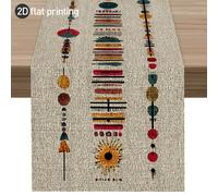 TEMU 1 , Mantel con diseño de línea de totem pintado a estilo , el último mantel de y verano, con un estilo único para todas , estilo bohemio, impreso de poliéster en cultural y estética de diseño