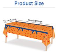 TEMU 1 mantel desechable de plástico con estampado de estrellas amarillas y con temática de anime para fiestas de , 108*4 pulgadas