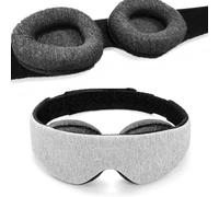 TEMU 1 Máscara para Dormir - Bloqueo de Luz 100%, Ajustable con Copas Desmontables, Ultra Cómoda para Hombres y Mujeres, Sin Presión en las Pestañas, Ideal para Viajes/Trabajo por Turnos