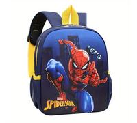 TEMU 1 Mochila Casual Temática de Marvel Spider-Man, Bolso de Elegante y de Gran Capacidad con Correas Ajustables y Cierre de Cremallera, Ideal para el Uso Diario, Viajes o Regalo en Pascua