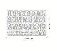 TEMU 1 Molde de Silicona para Resina con Formas Invertidas de para Llaveros y Colgantes DIY, con Agujero para Colgar - Molde Epoxy