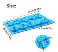 TEMU 1 Molde de Silicona para Velas, Molde Digital para Velas de , Molde para Decoración de Pasteles, Molde de Números 3D de Silicona