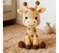 TEMU 1 Muñeca de Adorable | Kit de Crochet para Principiantes - Amigurumi de Tela a - Instrucciones Básicas de Costura en Inglés en Papel, Tutorial de Texto en PDF