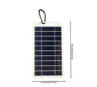 TEMU 1 panela solar portátil para exteriores con gancho