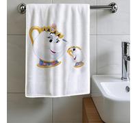 TEMU 1 Paño de Cocina de y la Bestia - Ideal para Secar Platos y Limpiar Manos, Estampado de Bella, Toallas Suaves, Regalo (Producto Oficial)