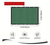 TEMU 1 Pantalla de Privacidad Verde Duradera - Malla Plástica Resistente al , Ideal para Jardín, Patio y - Uso Interior y Exterior, Sin Necesidad de Electricidad, Material para Mejorar la Estética del