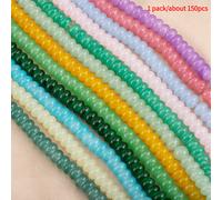 TEMU 1 Paquete (Aproximadamente 150 piezas) de cuentas de ábaco esmaltadas de en de 5X8 mm, chino, para pulseras, cuentas de , material de cuentas sueltas al por mayor
