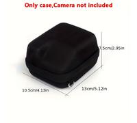 TEMU 1 paquete Bolsa de Almacenamiento para Instant, Bolsa de Viaje Portátil y Duradera de EVA, Negra (No Incluido)