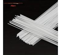 TEMU 1 Paquete de 20 Varillas Redondas de Plástico Sólido ABS 0,5*500Mm/1,0*500Mm - 20 Varillas para Modelado y Paisajismo - Adecuadas para Desarrollar y Habilidad Manual