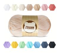 TEMU 1 Paquete de Leche, 4 Hebras de Hilo para Bufanda en Crochet , Suéter Tejido, Alfombra Material DIY Bolsa para Principiantes Trenzado