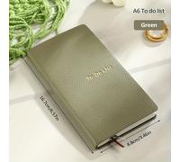 TEMU 1 Paquete de Planificador Tamaño A6 con Línea de y de para de , Cubierta de PU , 2 Marcadores de Cinta, Compacto y Portátil, Varios Colores Disponibles, Ideal para Trabajo, Estudio y Uso Diario