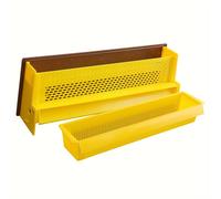 TEMU 1 Paquete, Trampa De Polen De Plástico Amarillo Con Bandeja De Polen Ventilada Accesorio De Apicultura Duradero Herramienta De Entrada De Colmena Para Apicultor