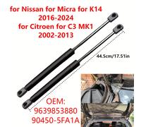 TEMU 1 Par 90450-5FA1A Amortiguador de Gas para Maletero Trasero de Coche Varillas de Soporte de Elevación 9639853880 para Micra para March para K14 para Citroen para C3