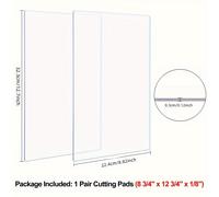 TEMU 1 Par de almohadillas de corte de plástico de policarbonato transparente compatibles con máquinas de troquelado BSP y BS Switch Plus, máquina de troquelado y estampado