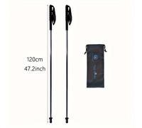 TEMU 1 Par de Bastones de Senderismo OKHEALING de Fibra de Carbono Ultra-Ligeros - Diseño Portátil de 5 Plegados con Empuñadura de de de Pescado para Deportes al y Escalada, de Bloqueo Rápido