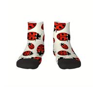 TEMU 1 Par de Calcetines con Estampado en 3D 'Love Melody' - de , //, Cómodos y Modernos para el Verano, Unisex, Regalo Ideal para de la o , Diseño Divertido | Tejido Duradero, Calcetines