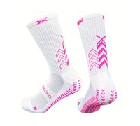 TEMU 1 Par de Calcetines de Fútbol Medios Nuevos para , para Entrenamiento Deportivo, Competición, Antideslizantes, Transpirables, Calcetines Deportivos con Absorción de Impactos