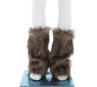 TEMU 1 Par de Calentadores de Piernas de Piel Sintética Extendidos - Cubiertas de Botas Acrílicas la para Cosplay y Disfraces de Escenario