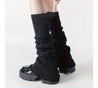 TEMU 1 Par de Calentadores de Piernas Estilo Y2K para Mujer - Medias Elásticas para Cubrir la Pantorrilla, Moda de Invierno , Ideales para Looks Casuales, Baile y Ocultar Varices ( a )