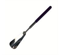 TEMU 1 par de calzador de acero inoxidable de mango largo ajustable para hombres y mujeres, calzador extensible para quitarse y ponerse los zapatos fácilmente