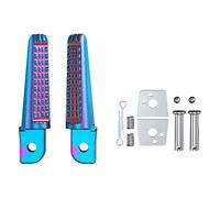 TEMU 1 par de clavos antideslizantes para reposapiés, pedales traseros de aleación de aluminio brillantes, para 150 , Yamaha