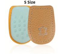 TEMU 1 Par de Cojines de Talón de Látex Gruesos - Absorbentes de Impactos, Medias Plantillas Antidesgaste para Tacones Altos y Zapatos Deportivos, Cuero Sintético, Deportes