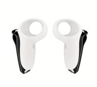 TEMU 1 par de controladores manuales de silicona para 3/Quest 3S, ajuste , antideslizante, resistente a los arañazos, agarre mejorado, compatible, no requiere batería.