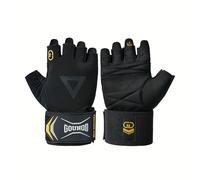 TEMU 1 Par de Guantes de Fitness Medio Dedo con para Palma, para Hombres y Mujeres, Equipo de Entrenamiento, Mancuernas, Levantamiento de Pesas, Guantes Deportivos Antideslizantes