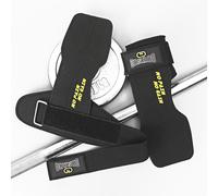 TEMU 1 Par de Muñequeras de Microfibra para Levantamiento de Pesas - Soporte de Agarre, Correas para Deadlift y Guantes de Agarre para Entrenamientos, Dominadas, Deadlifting y Shrugs