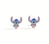 TEMU 1 par de pendientes de Lilo y Stitch de Disney, Kawaii, personajes de dibujos animados, pendientes de moda para regalos de
