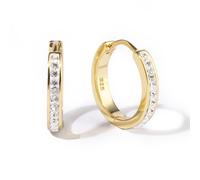 TEMU 1 Par de Pequeños Aros Dorados | Set de Aros Huggie Mini para Cartílago Helix para Mujeres