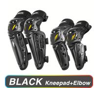 TEMU 1 Par de Rodilleras + 1 Par de Rodilleras de para Motocicleta Equipo de Deporte para Cierre Rápido de Hebilla - Tipo de Cierre: Hebilla; Material Principal: PP; Marca: SULAITE