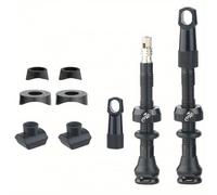 TEMU 1 Par de Válvulas de Aleación de Aluminio Francés para Ruedas sin Cámara con Extraíble, Llantas de Carbono y Aluminio