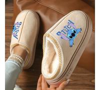 TEMU 1 par, Zapatillas Disney Stitch para pareja, zapatillas Lilo y Stitch de temporada, zapatillas cálidas, zapatos de enfermería con EVA antideslizante, ideales para dormitorio e interior