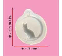 TEMU 1 Pc Molde de colgante de silicona de para hacer joyas Molde de resina de fundición de epoxy Molde de colada de silicona para hacer colgante de resina DIY para hacer pendientes collar pulsera