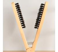 TEMU 1 Peine Alisador para Cabello, Cepillo Estilizador Anti Quemaduras, Peine Alisador de V para Salones Profesionales, Resistente a Altas Temperaturas