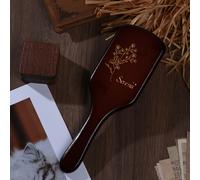 TEMU 1 Peine de Madera Personalizado con Exquisito, Grabado con Láser, Regalo de Navidad, , , Vestirse, , Adecuado para Todo Tipo de Cabello