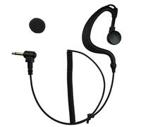 TEMU 1 Pieza, Auricular de Escucha Solo 3.5mm para Micrófono Altavoz Motorola Kenwood Baofeng etc., G-Shape con Cubiertas Para Orejas y Conector en Formato E