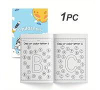 TEMU 1 pieza, Aventura de colorear creativa: Descubre las letras en nuestra serie de libros de alfabeto
