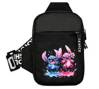 TEMU 1 pieza Bolso bandolera y portátil de estampado Disney Stitch para hombres y mujeres, ideal para ejercicio, viajes, correr, senderismo y ciclismo, diseño 2D